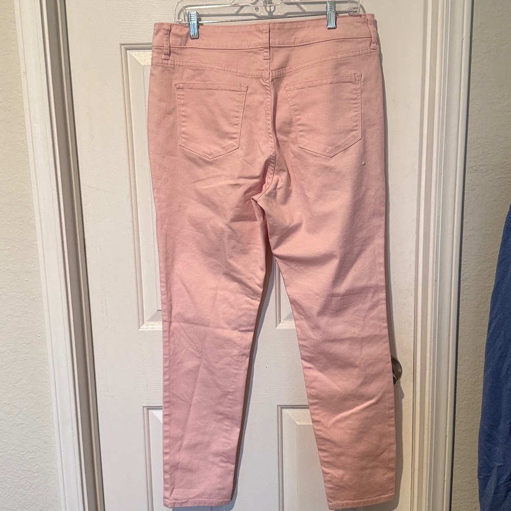 St. John’s Bay Skinny Leg Jeans Pink Size 14 - Picture 4 of 6